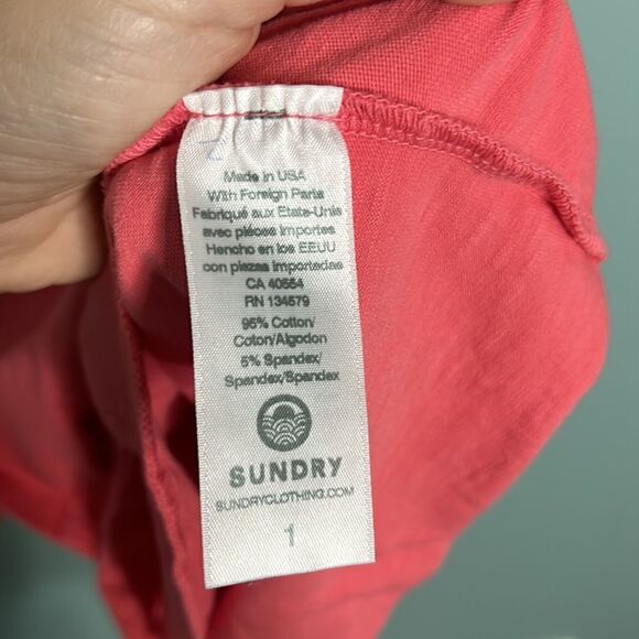 SUNDRY Racerback Romper Size 1 - Picture 7 of 8